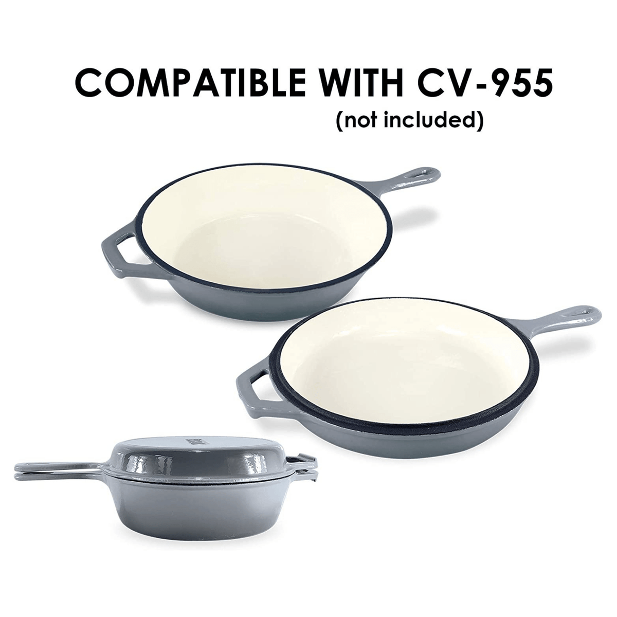 ChefVentions 10.5-Inch Round Cast Iron Skillet