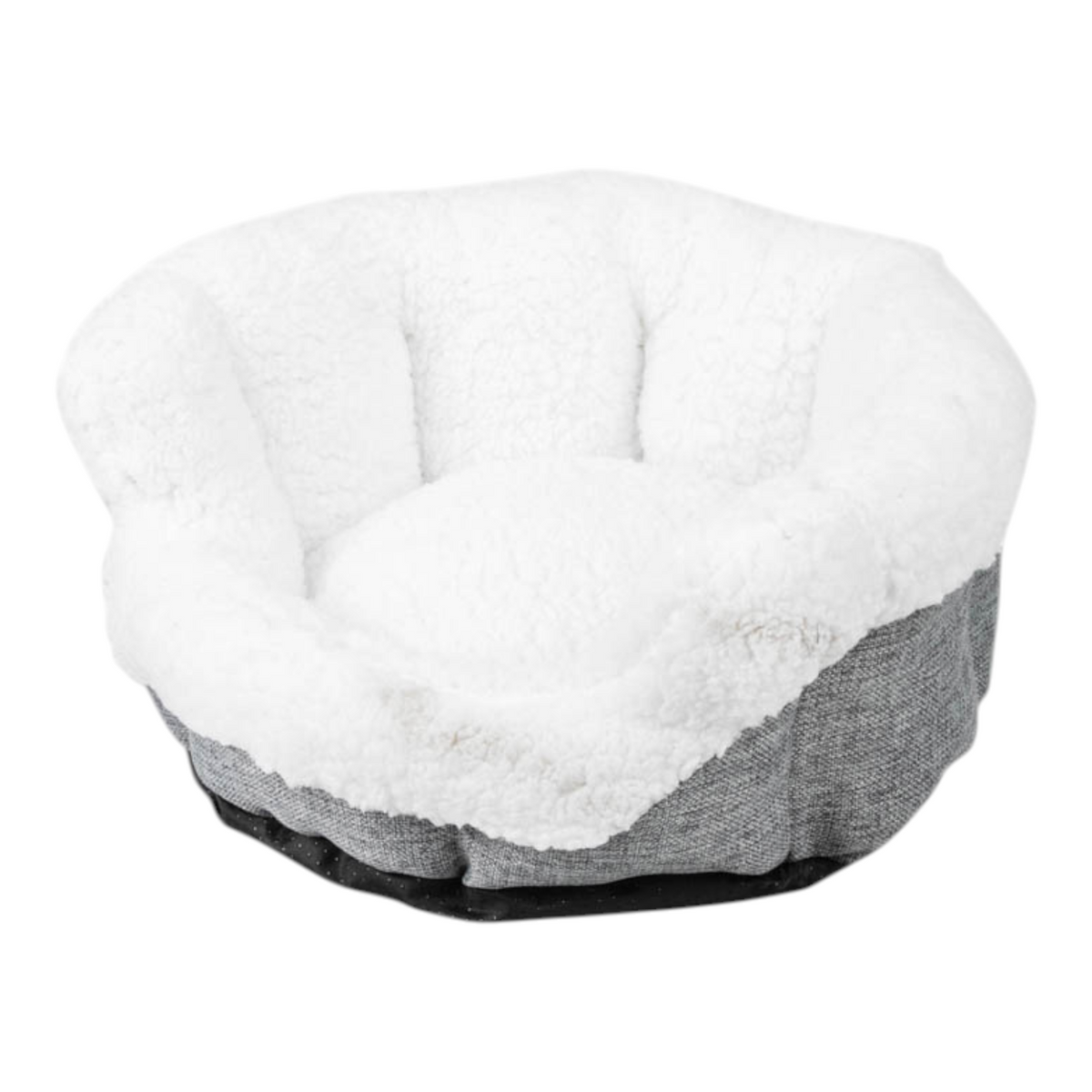 Archstone Pets Glove Bed - Gray, Sherpa Lining, S M L Sizes