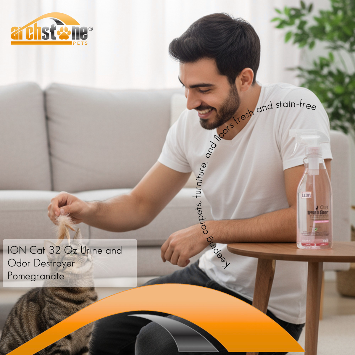 ION Cat 32 Oz Urine and Odor Destroyer - Pomegranate