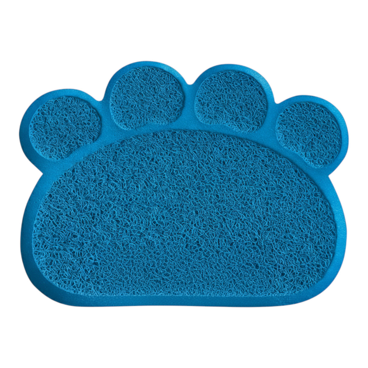 Archstone Pets Bowl Dining Mat - Blue, Pawprint Shape