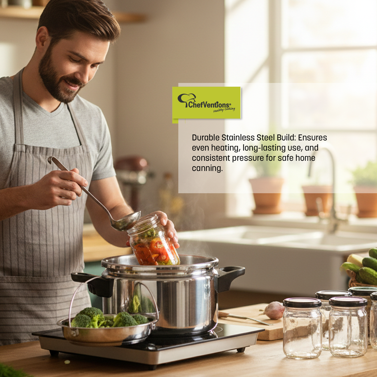 Chefventions 26-Quart Pressure Cooker & Water Bath Canner