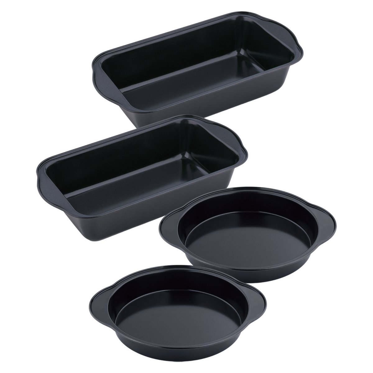 Hell's Kitchen 4-Piece Bakeware Set - Black