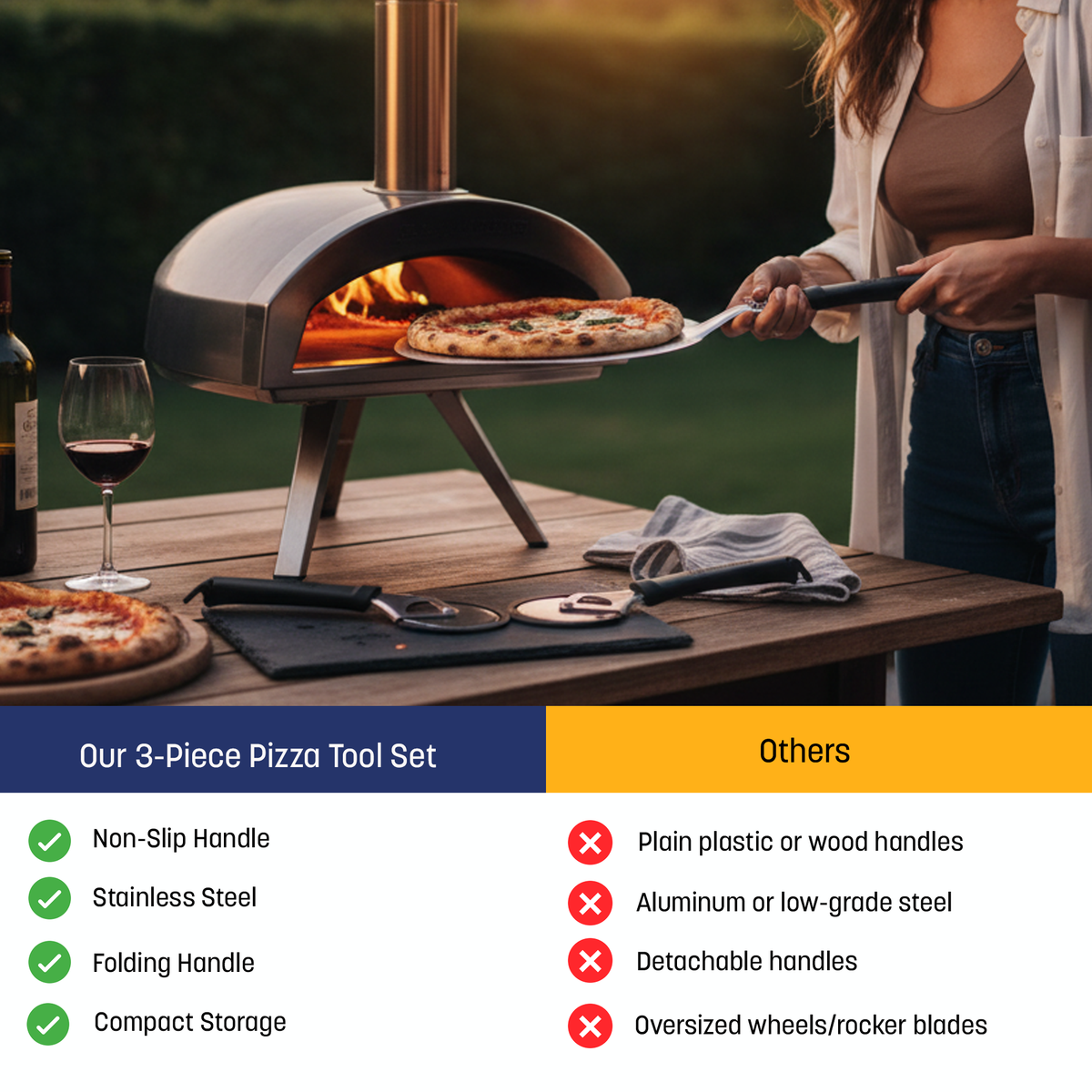 Westinghouse 3-Piece Pizza Tool Set
