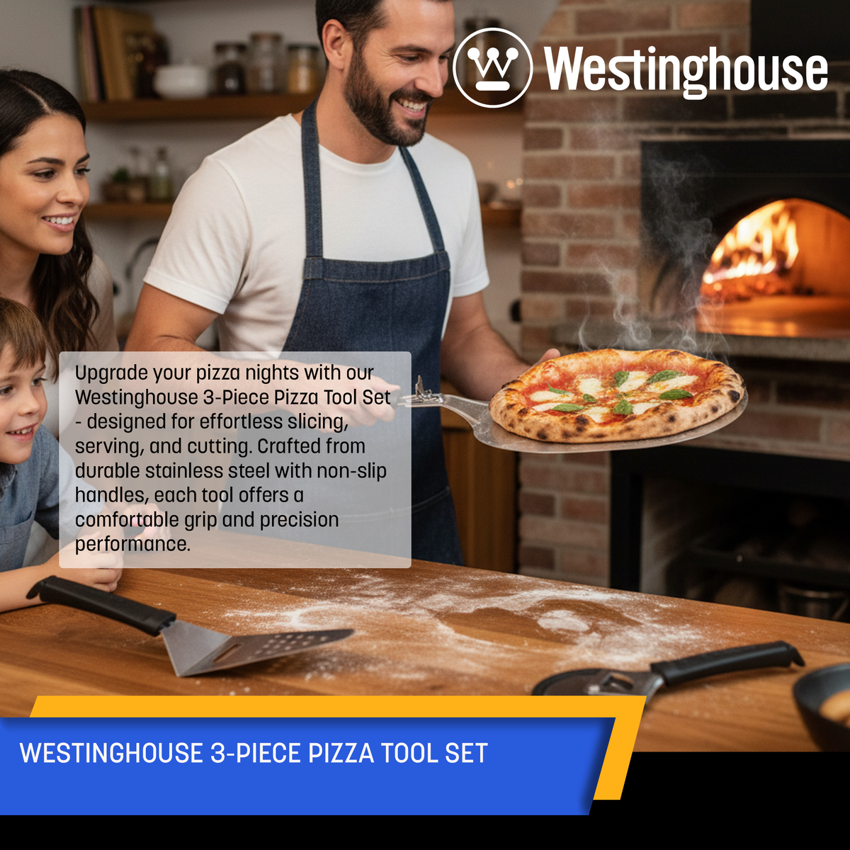 Westinghouse 3-Piece Pizza Tool Set