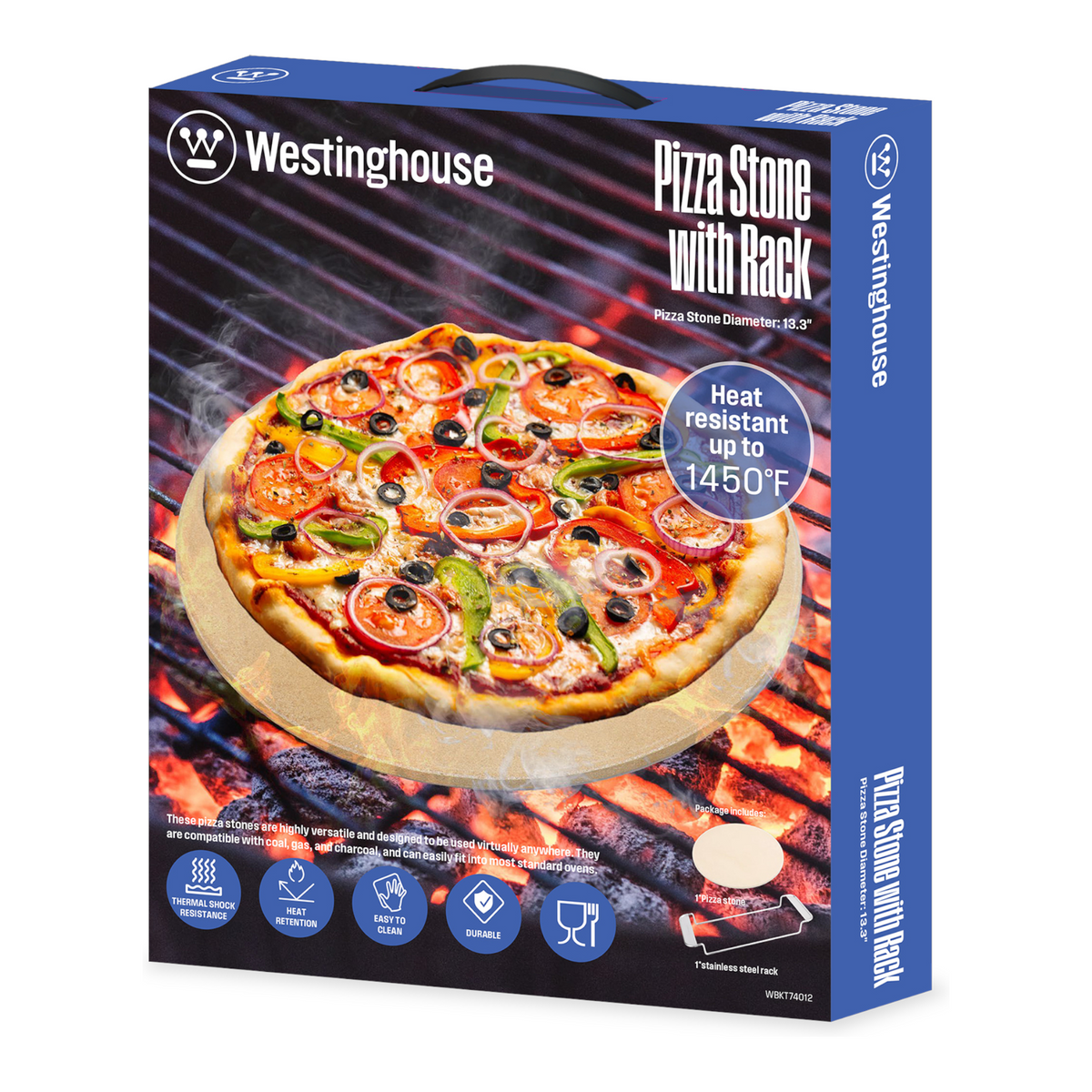 Westinghouse Pizza Stone with Rack