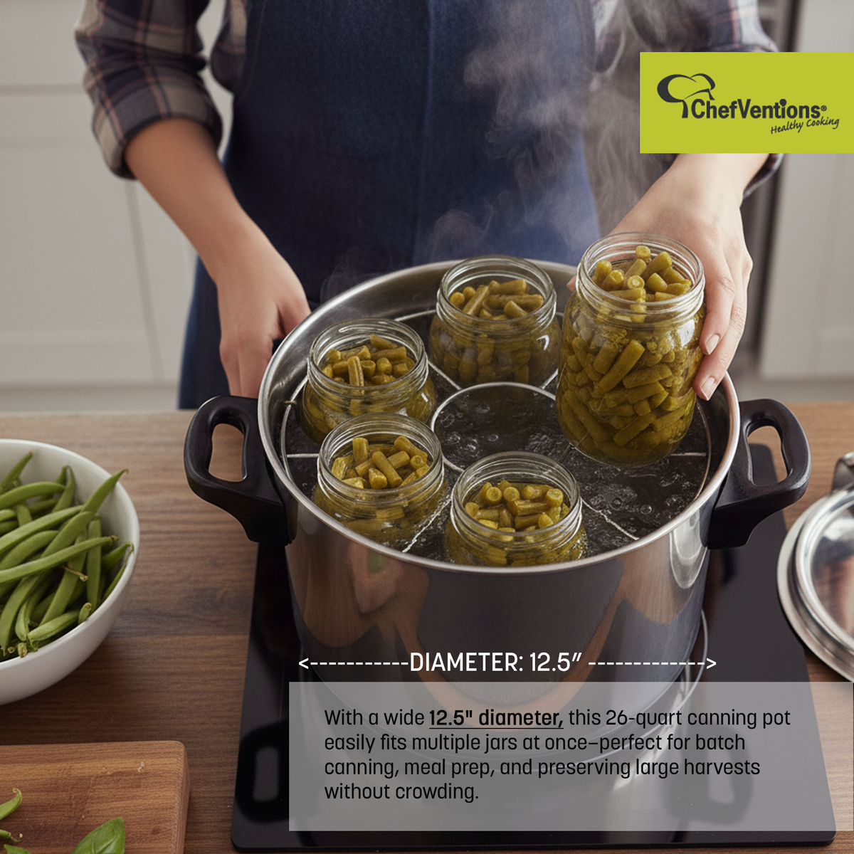 Chefventions 26-Quart Pressure Cooker & Water Bath Canner