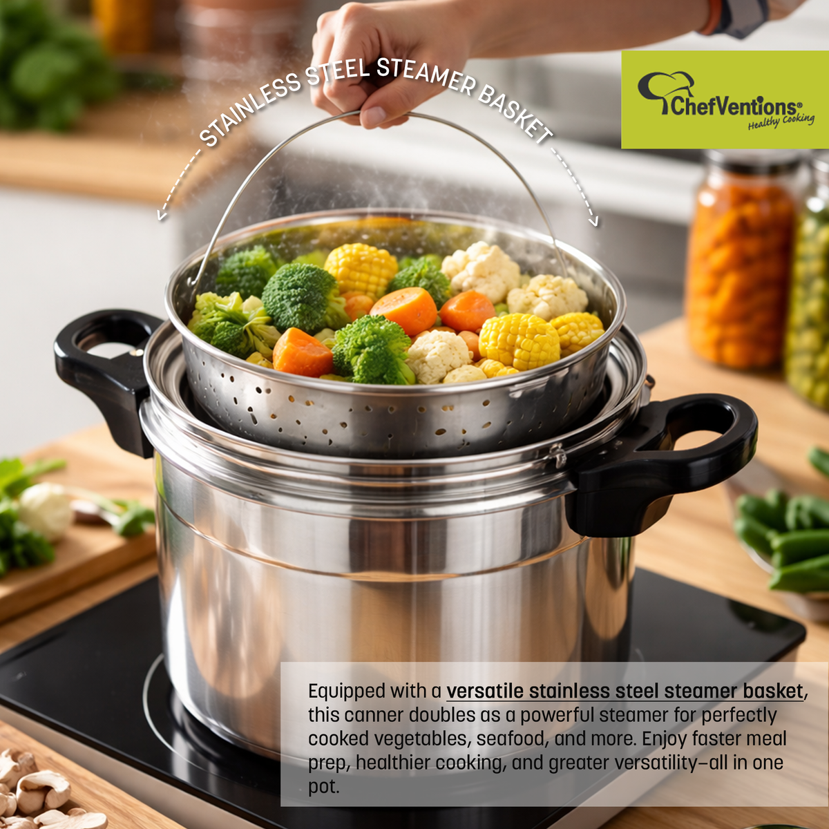 ChefVentions 19-Quart Pressure Cooker & Water Bath Canner
